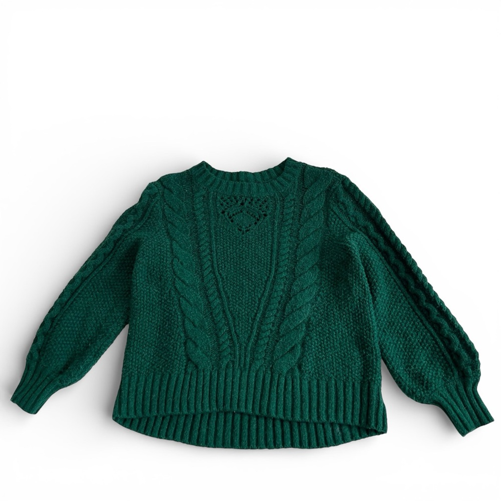 Talbots Forest Green Women’s Cable Knit Sweater XLP